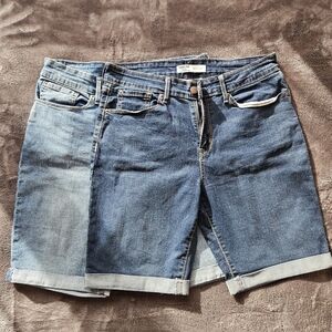 (2) Levis Strauss Denim Bermuda Women